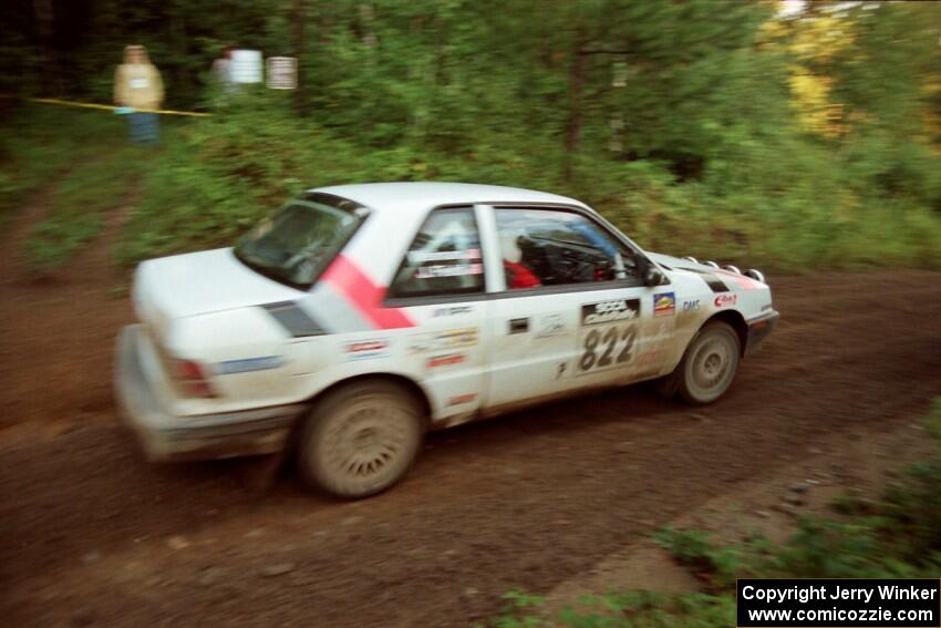 Jeff Field / Dave Weiman Dodge Shadow on SS2 (Stump Lake).