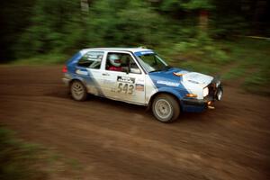 Chris Whiteman / Dave Hackett VW GTI comes out of a 90-right on SS2 (Stump Lake).