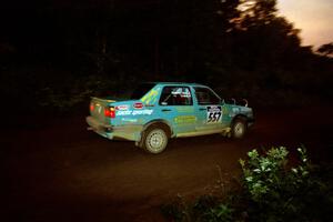 Larry Warrington / Damien Crane VW Jetta on SS2 (Stump Lake).