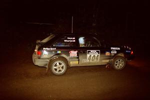 J.B. Whorton / Matt Deye Mazda 323GTX on SS2 (Stump Lake).