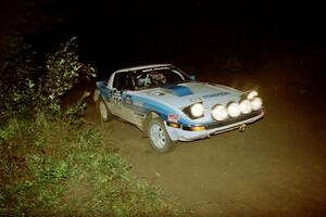 Doug Dill / Tyler Dill Mazda RX-7 on SS2 (Stump Lake).