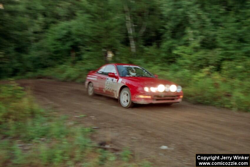 Ryan Brooks / Randy Berdan Acura Integra GS-R comes out of a 90-right on SS2 (Stump Lake).