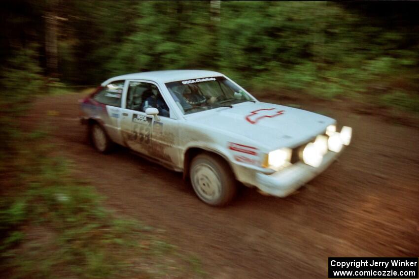 Jerry Brownell / Jim Windsor Chevy Citation X-11 comes out of a 90-right on SS2 (Stump Lake).