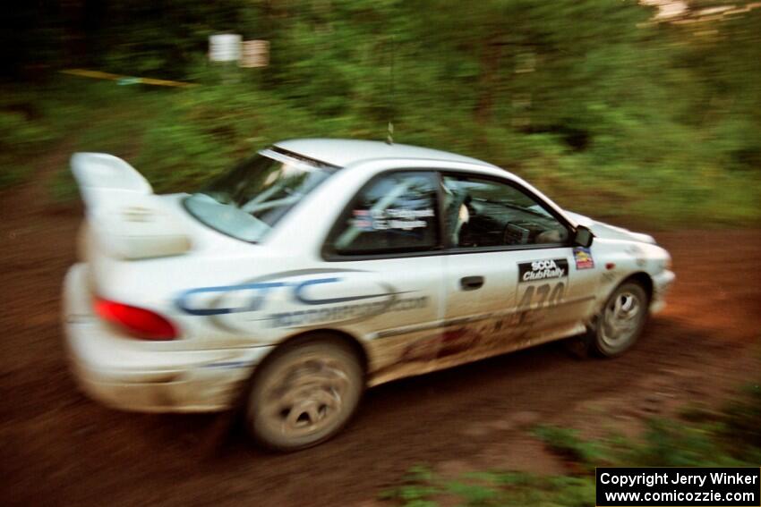 Geoff Maguire / David Fiddyment Subaru WRX STi on SS2 (Stump Lake).