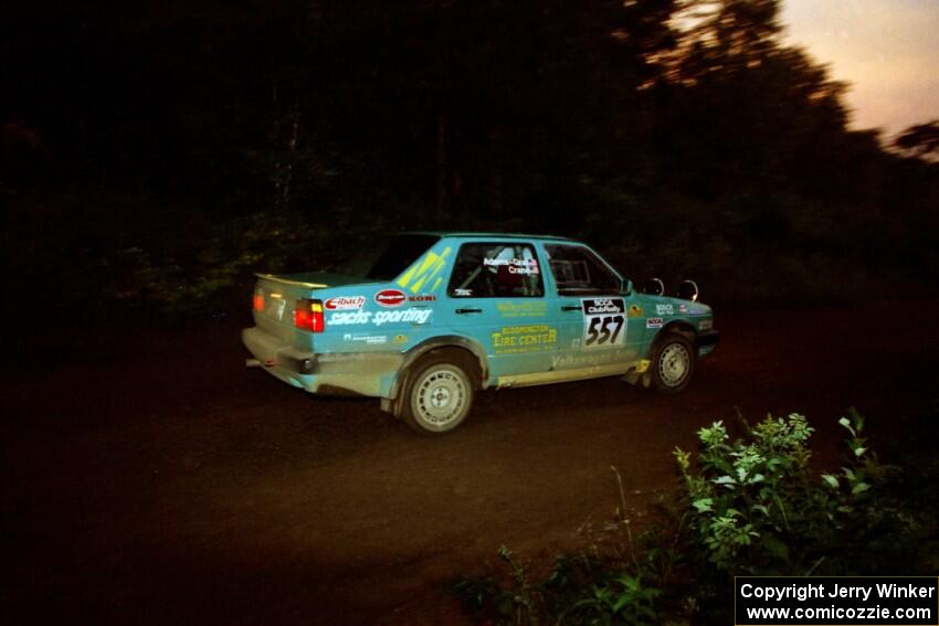 Larry Warrington / Damien Crane VW Jetta on SS2 (Stump Lake).