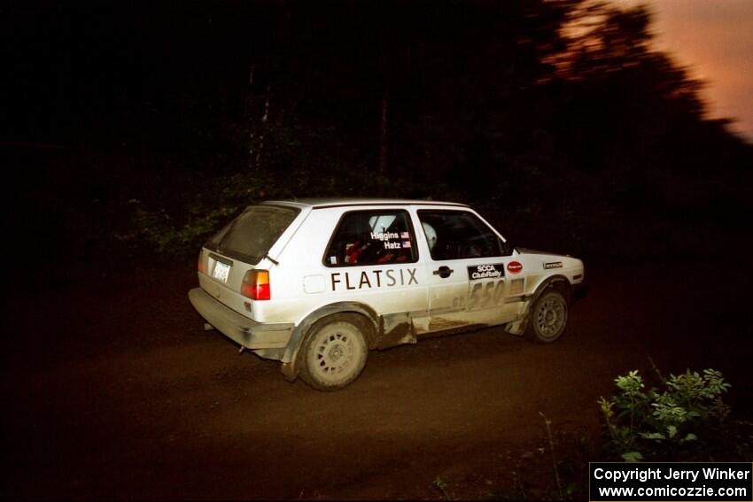 Aaron Hatz / Brendan Higgins VW GTI on SS2 (Stump Lake).