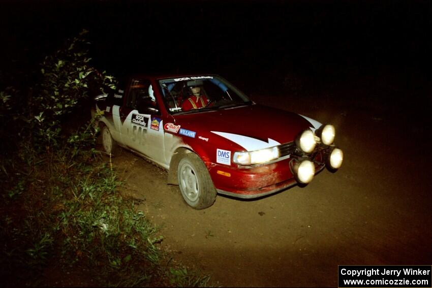 Eric Seppanen / Jake Himes Nissan Sentra SE-R comes out of a 90-right on SS2 (Stump Lake).