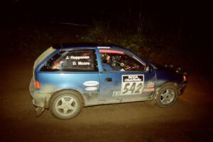 Dan Moore / John Hopponen Suzuki Swift GTi on SS2 (Stump Lake).