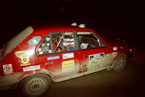 Gary Starr / Bill Tifft Dodge Omni GLH Turbo on SS2 (Stump Lake).