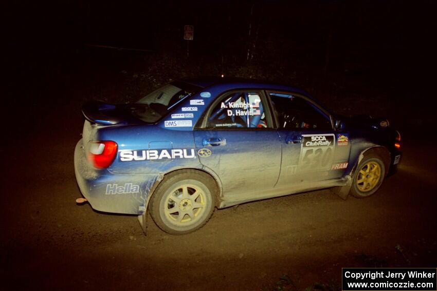 Doug Havir / Al Kintigh Subaru WRX on SS2 (Stump Lake).