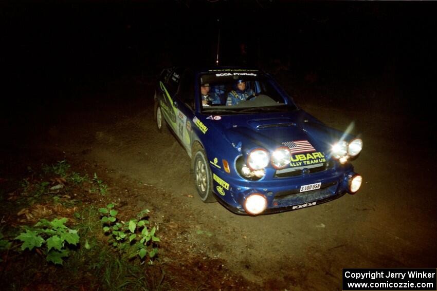 Mark Lovell / Steve Turvey Subaru WRX STi on SS4 (Wolf Lake).