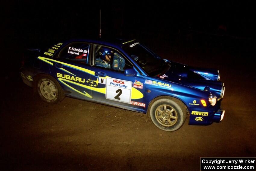 Karl Scheible / Brian Maxwell Subaru WRX STi on SS4 (Wolf Lake).