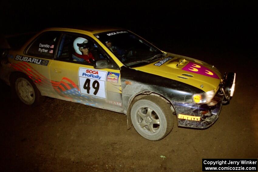 Jonathan Ryther / Janice Damitio Subaru Impreza 2.5RS on SS4 (Wolf Lake).