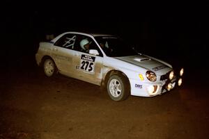 Nat T-Stow / Amity Trowbridge Subaru WRX on SS4 (Wolf Lake).