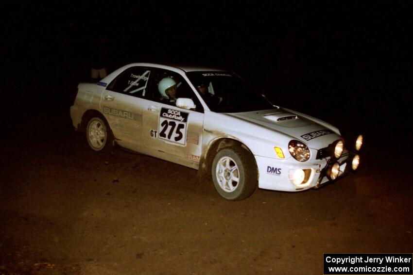 Nat T-Stow / Amity Trowbridge Subaru WRX on SS4 (Wolf Lake).