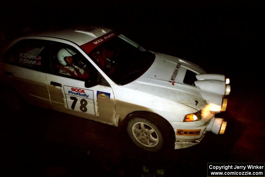 Paul Dunn / Rebecca Dunn Mitsubishi Lancer Evo IV on SS4 (Wolf Lake).