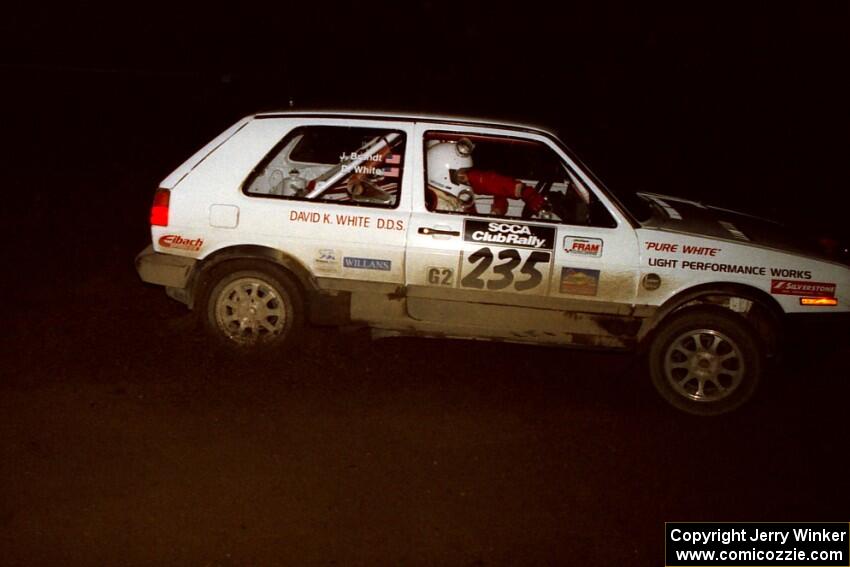 Dave White / Jimmy Brandt VW GTI on SS4 (Wolf Lake).