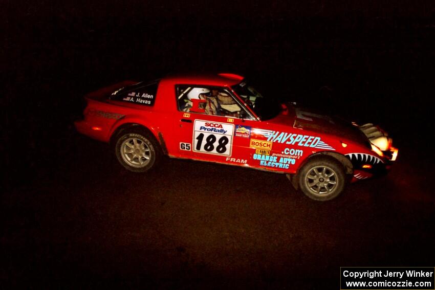 Andrew Havas / John Allen Mazda RX-7 on SS4 (Wolf Lake).