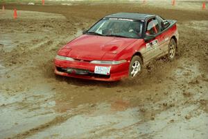 Dave LaFavor / Bob LaFavor Eagle Talon slops through the mud on SS7 (Speedway Shenanigans).