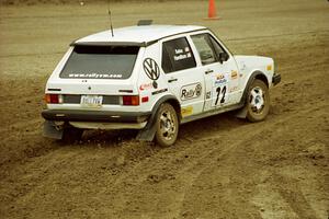Jon Hamilton / Ken Sabo VW Rabbit on SS7 (Speedway Shenanigans).