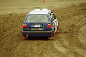 Chris Whiteman / Dave Hackett VW GTI on SS7 (Speedway Shenanigans).