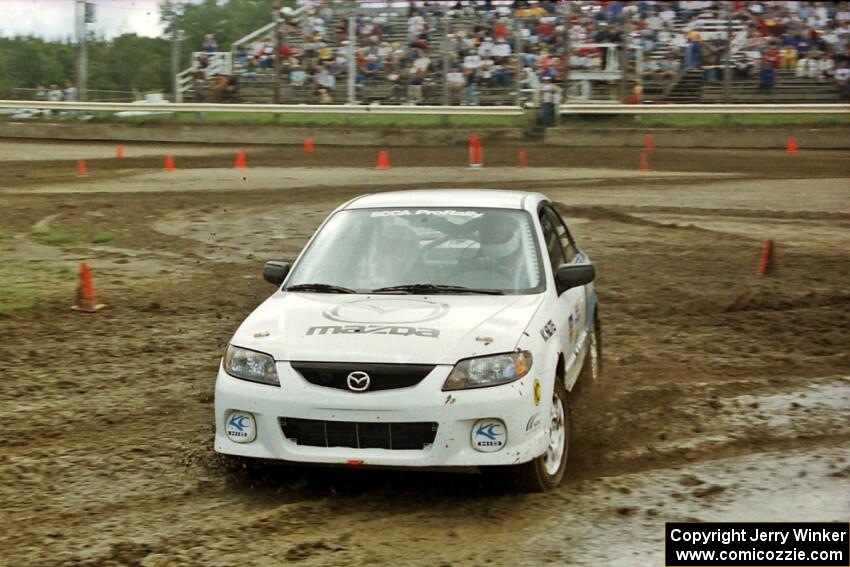 Eric Burmeister / Eric Adams Mazda Protege' MP3 on SS7 (Speedway Shenanigans).