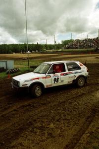 Bob Nielsen / Ed Wahl VW GTI on SS7 (Speedway Shenanigans).