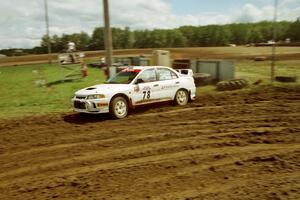 Paul Dunn / Rebecca Dunn Mitsubishi Lancer Evo IV on SS7 (Speedway Shenanigans).