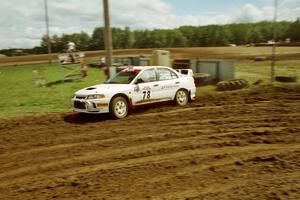 Paul Dunn / Rebecca Dunn Mitsubishi Lancer Evo IV on SS7 (Speedway Shenanigans).