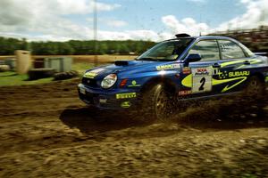 Karl Scheible / Brian Maxwell Subaru WRX STi on SS7 (Speedway Shenanigans).