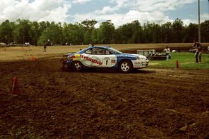 Paul Choiniere / Jeff Becker Hyundai Tiburon on SS7 (Speedway Shenanigans).