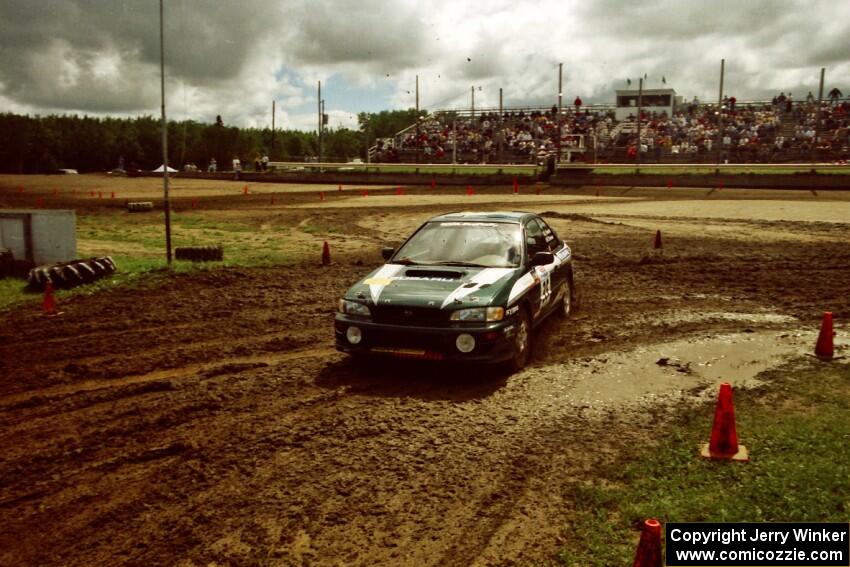 Lee Shadbolt / Bob Sherman Subaru Impreza on SS7 (Speedway Shenanigans).