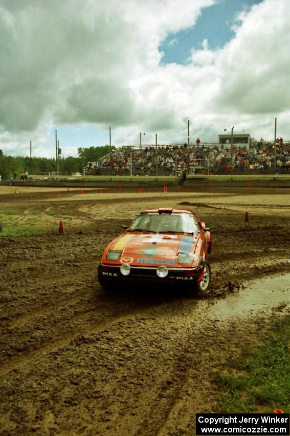 Andrew Havas / John Allen Mazda RX-7 on SS7 (Speedway Shenanigans).