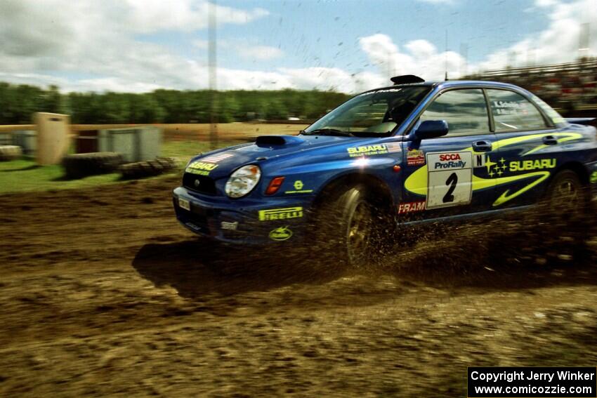 Karl Scheible / Brian Maxwell Subaru WRX STi on SS7 (Speedway Shenanigans).