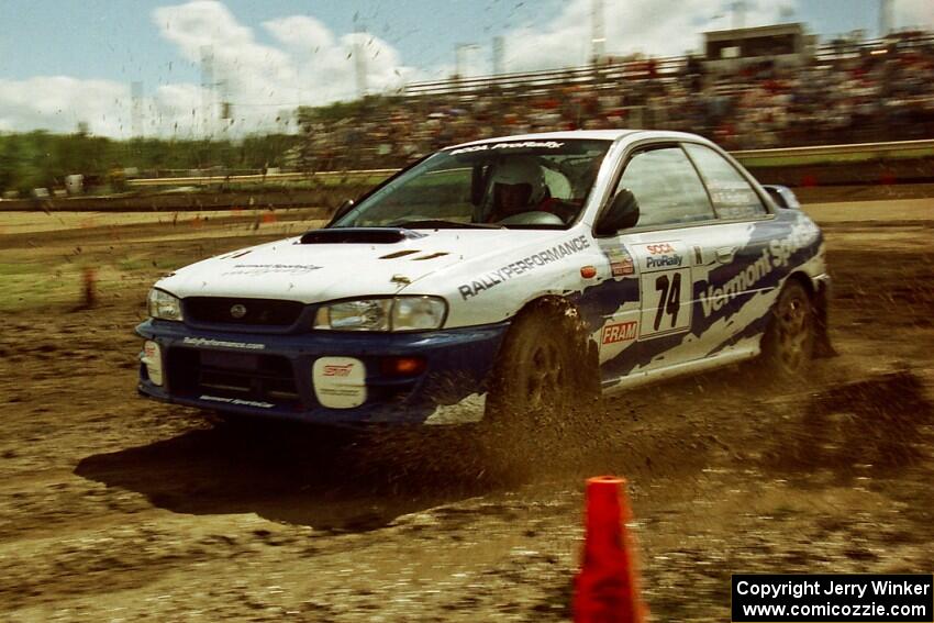 Ramana Lagemann / Russ Hughes Subaru WRX STi on SS7 (Speedway Shenanigans).