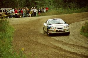 Paul Choiniere / Jeff Becker Hyundai Tiburon at the spectator point on SS9 (The Spurs).