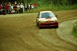 Steve Gingras / Bill Westrick Subaru Impreza 2.5RS at the spectator point on SS9 (The Spurs).