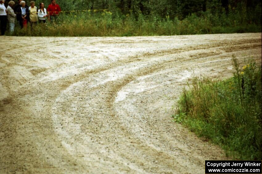 Overall view of the spectator point on SS9 (The Spurs).