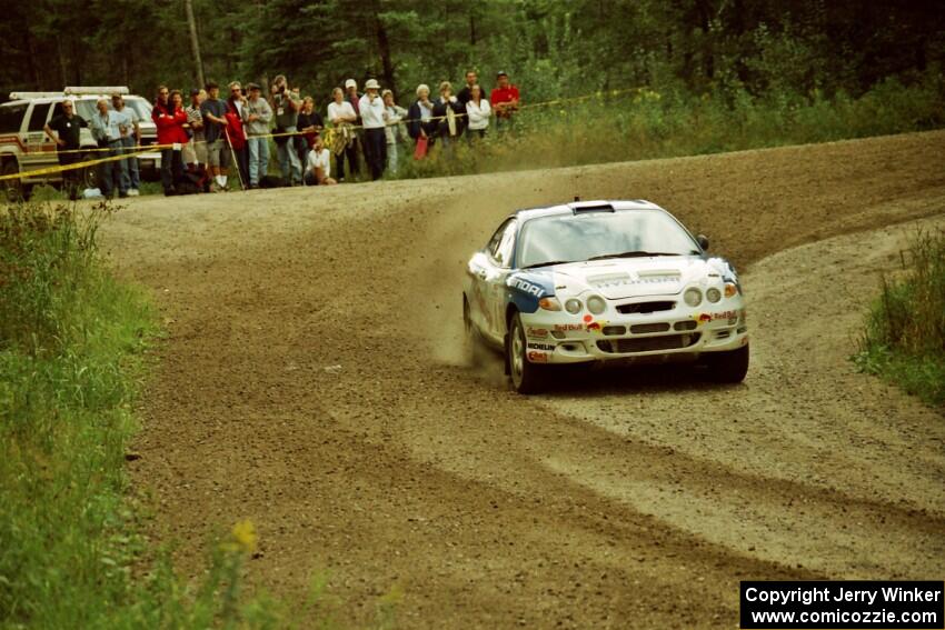 Paul Choiniere / Jeff Becker Hyundai Tiburon at the spectator point on SS9 (The Spurs).