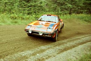 Andrew Havas / John Allen Mazda RX-7 at the spectator point on SS9 (The Spurs).