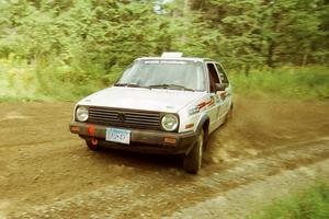 Bob Nielsen / Ed Wahl VW GTI at the spectator point on SS9 (The Spurs).