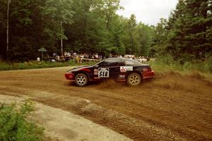 Dennis Martin / Kim DeMotte Mitsubishi Eclipse GSX at the spectator point on SS9 (The Spurs).