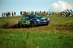 Karl Scheible / Brian Maxwell Subaru WRX STi on SS10 (NJK Ranch).