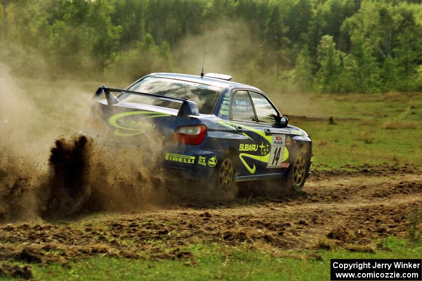 Mark Lovell / Steve Turvey Subaru WRX STi on SS10 (NJK Ranch).