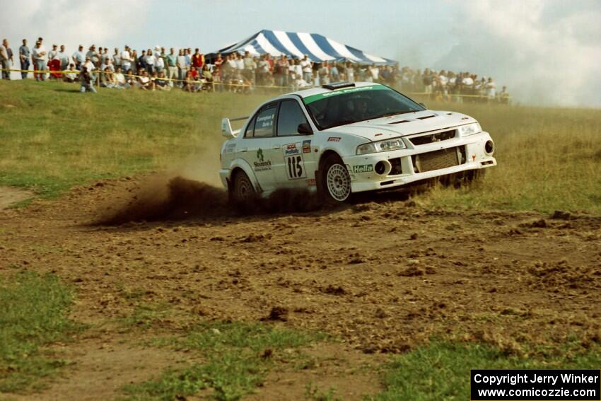 Seamus Burke / Frank Cunningham Mitsubishi Lancer Evo VI on SS10 (NJK Ranch).