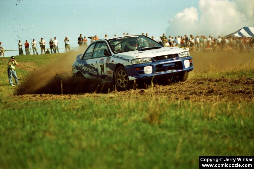 Ramana Lagemann / Russ Hughes Subaru WRX STi on SS10 (NJK Ranch).