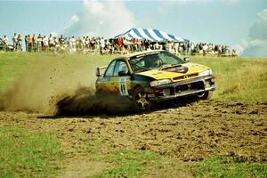 Jonathan Ryther / Janice Damitio Subaru Impreza 2.5RS on SS10 (NJK Ranch).