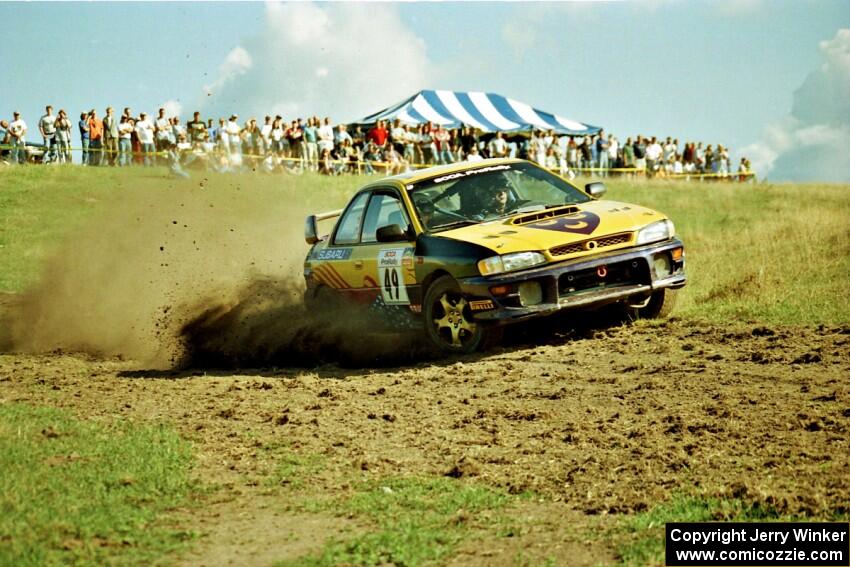 Jonathan Ryther / Janice Damitio Subaru Impreza 2.5RS on SS10 (NJK Ranch).