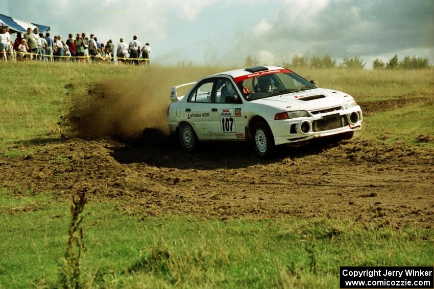 Tim Paterson / Scott Ferguson Mitsubishi Lancer Evo IV on SS10 (NJK Ranch).