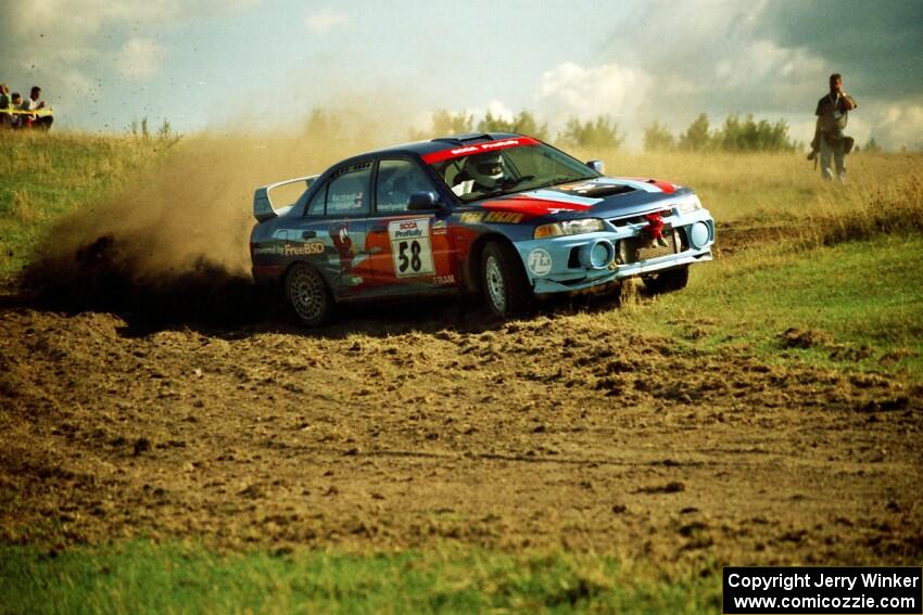 Alec Ellsworth / Steve Kaczkowski Mitsubishi Lancer Evo IV on SS10 (NJK Ranch).